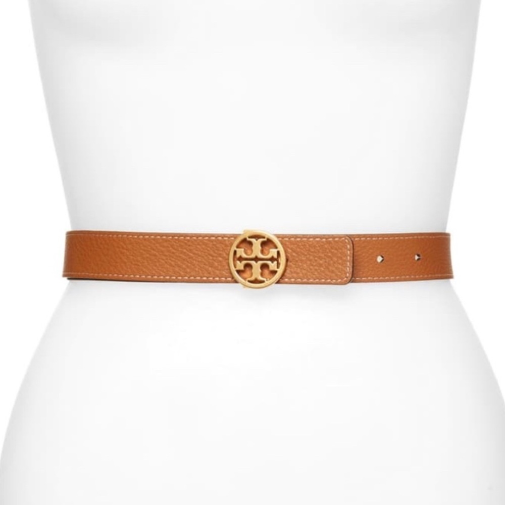Tory Burch Tan/Gold Reversible Belt